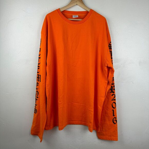 Vetements Summer 2016 Oversized Long Sleeve Shirt‎ Orange Size Large - Picture 5 of 15